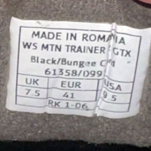 Salewa Mountain Trainer 2 GTX Mountaineering Shoes Black/Bungee Cord Size 9.5 EU - Picture 12 of 12